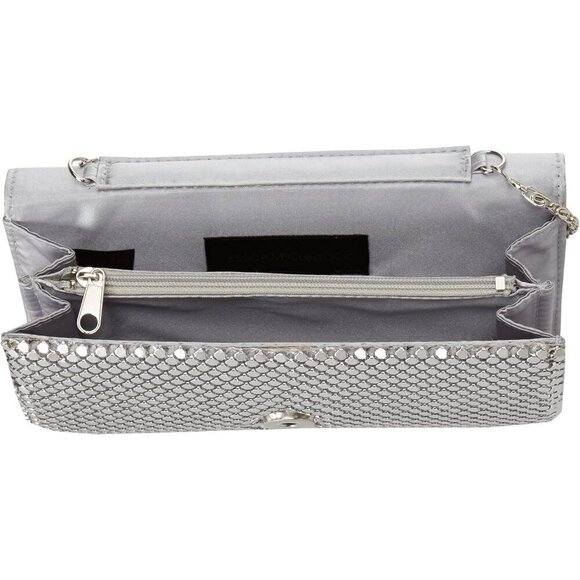 ❤️Metal Mesh Roll Bag Clutch Purse 4.5" x 7.5" x 2" Shoulder Chain Included - Picture 5 of 6